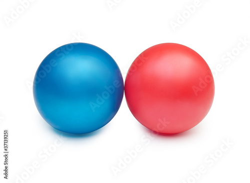 two colorful balls