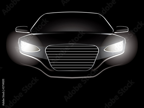 Abstract car vector