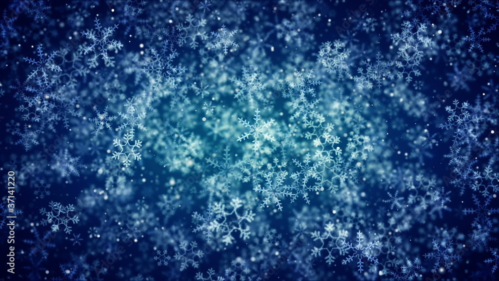 Snowflakes background, loopable
