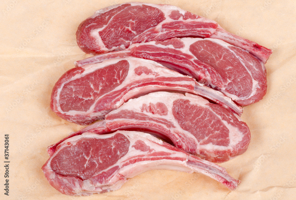 Raw Lamb Chops Raw Lamb Chops