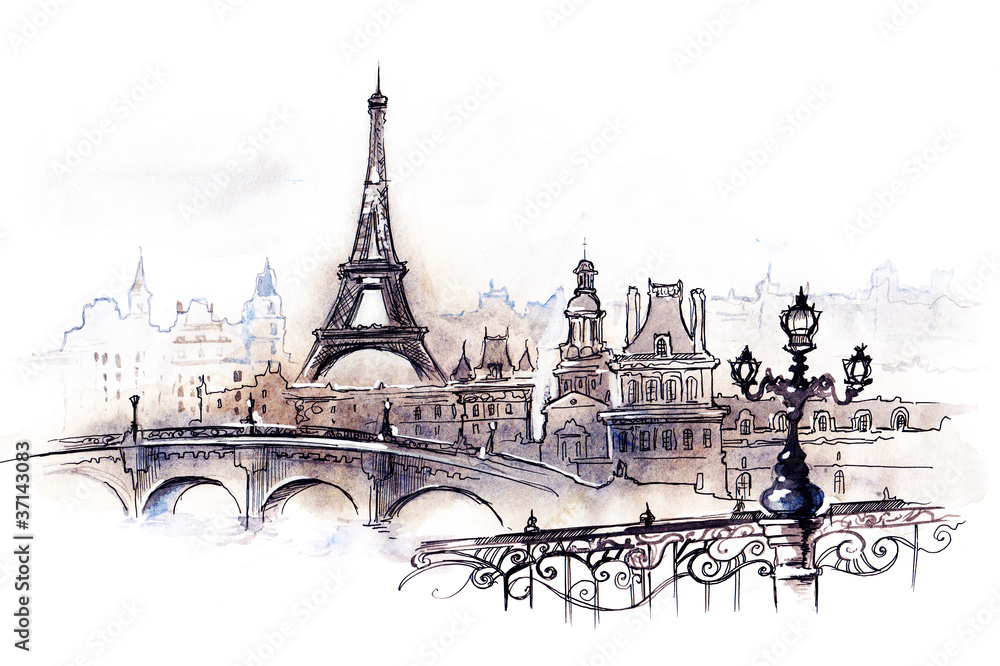 Obraz premium Paryż (seria C)