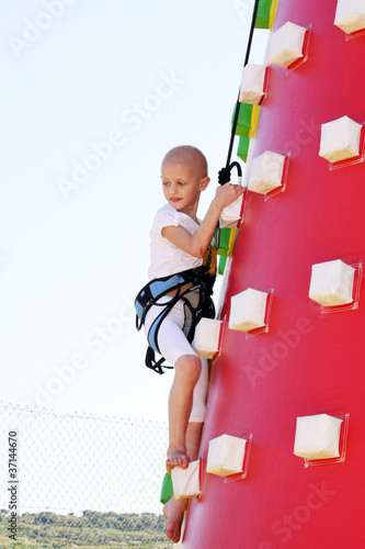 child climbing