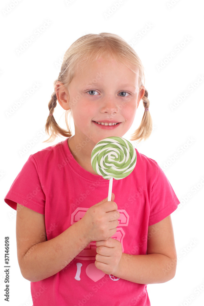 Mädchen mit Lolli