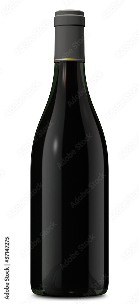 bouteille bourguignone face Stock Illustration | Adobe Stock