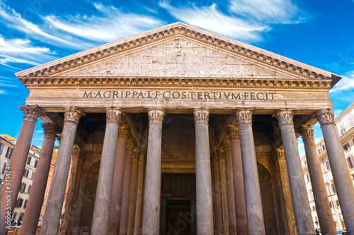 Inside the Pantheon, Rome, Italy.