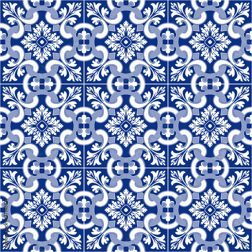 carrelage motif ancien portugais