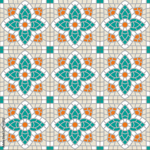 carrelage motif ancien