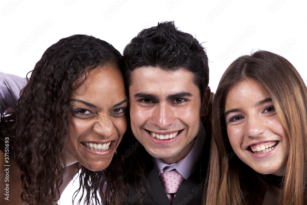 Three happy teenagers Three happy teenagers