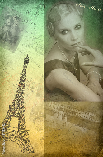 Paris theme illustration photo