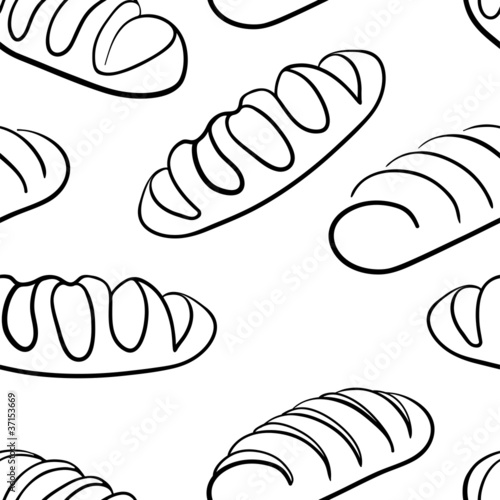 loaf of bread.  Seamless wallpaper.