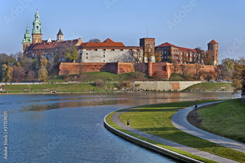Wawel Castle and Vistula River #37159631