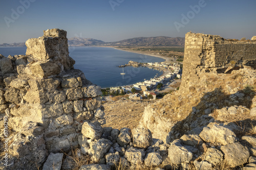 Fototapeta Naklejka Na Ścianę i Meble -  Zapomniana osada rybacka Charaki w Grecji na Rodos