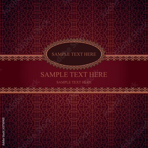 vintage vector frame lace background