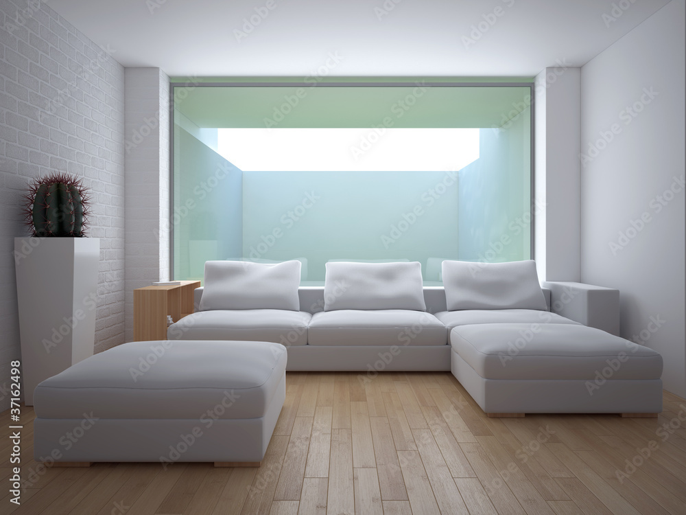 Fototapeta premium Interno con divano