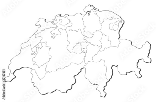 Map of Swizerland