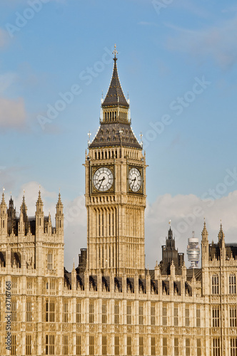 Big Ben tower clock at London  England