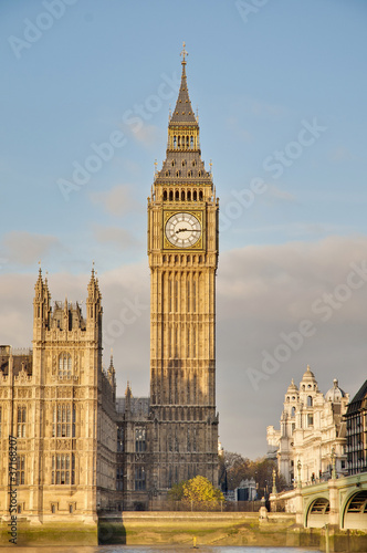 Big Ben tower clock at London, England