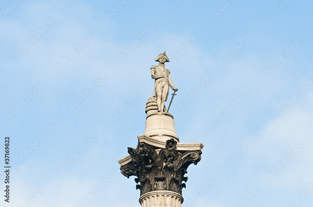 Nelsons Column at London, England