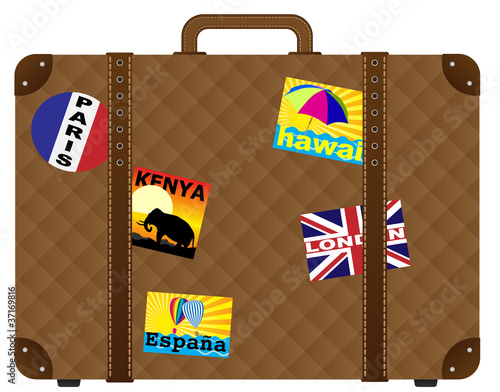 Suitcase With Stickers