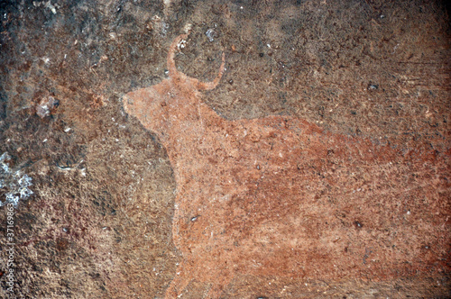 Pinturas rupestres de Albarrac  n. Teruel.Espa  a