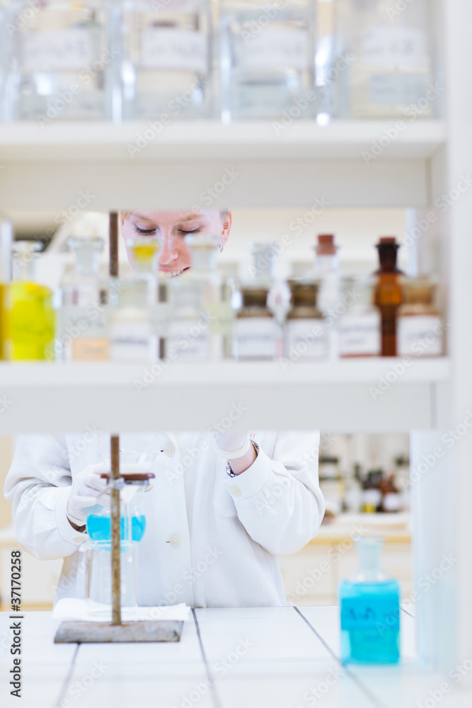 portrait of a female researcher carrying out research portrait of a female researcher carrying out research