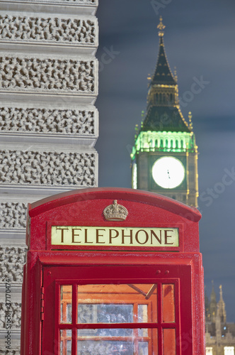 Red telephone at London  England