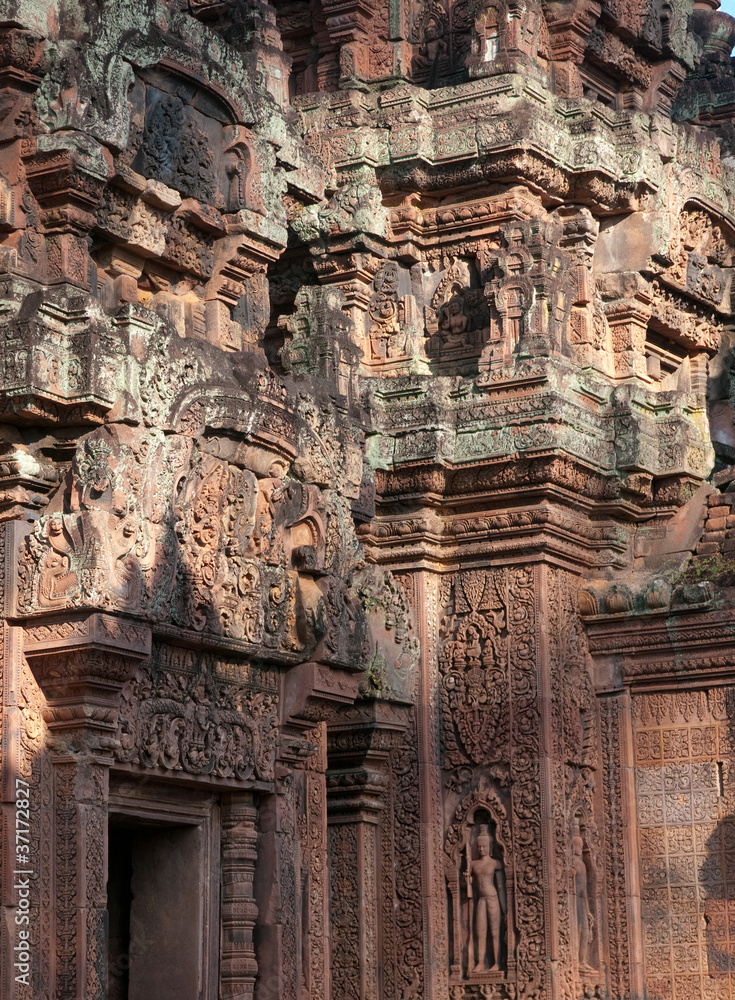 The Banteay Srey Temple in Siem Reap, Cambodia