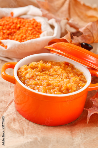 fresh lentil soup