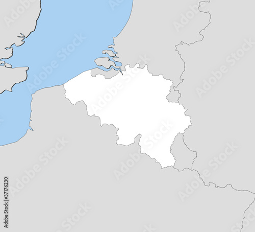 Map of Belgium