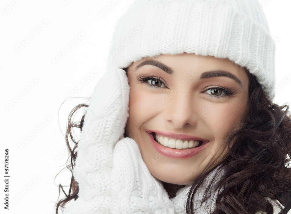 girl in winter clothes