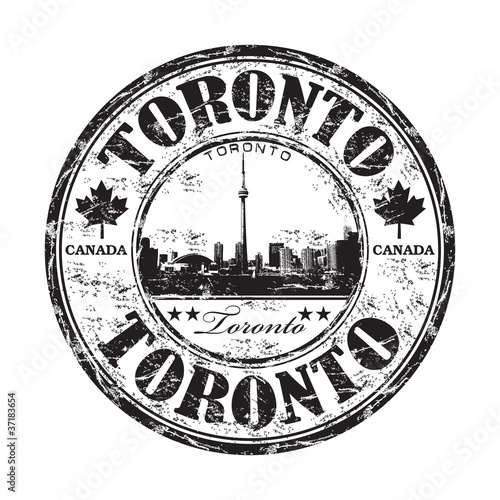 Toronto grunge rubber stamp