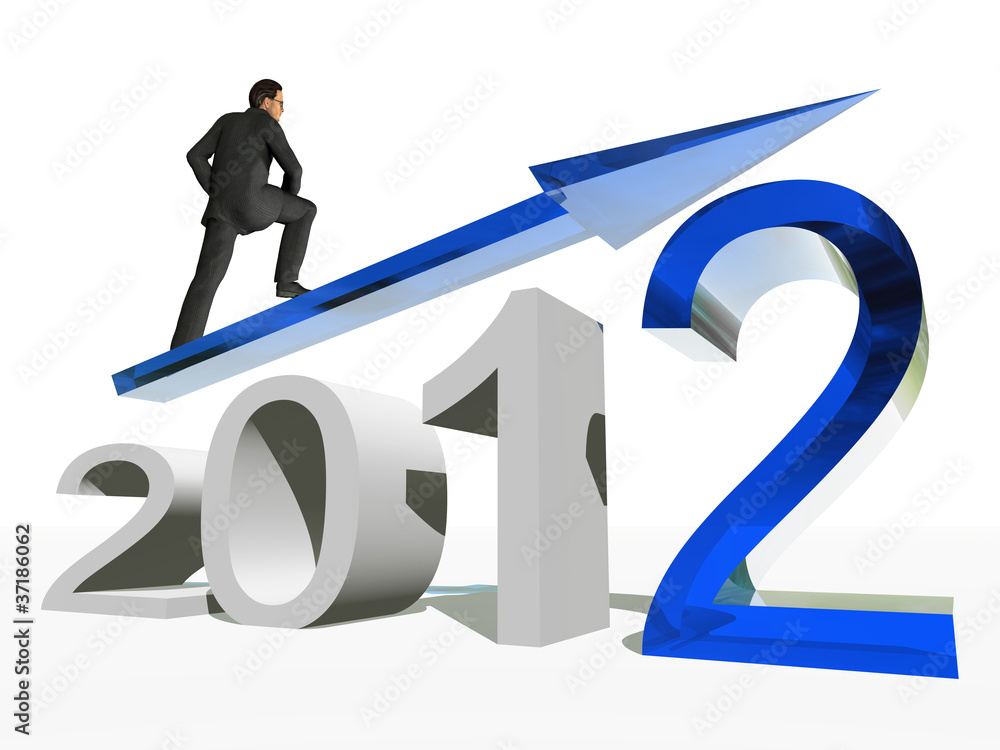 High resolution conceptual 3D 2012 year High resolution conceptual 3D 2012 year