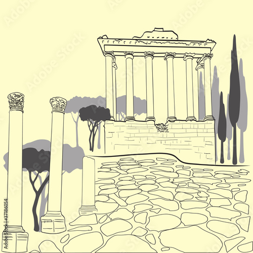 Roman Forum in Rome, Italy