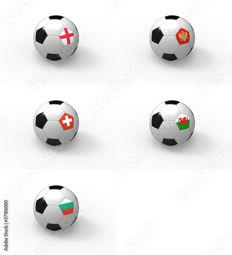 Euro 2012, piłka nożna i flaga - Grupa G