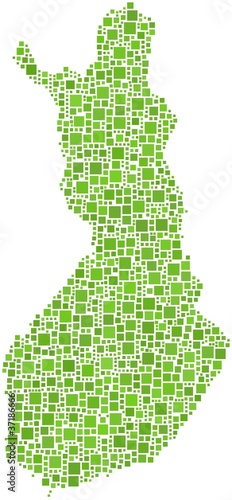 Map of Finland (Europe)