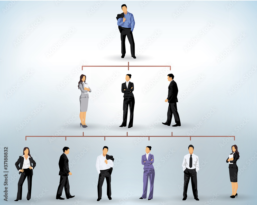 Fototapeta premium businessman silhouettes