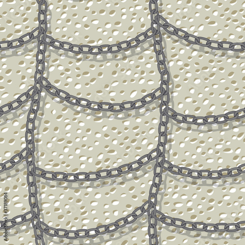 chain on wall seamless background