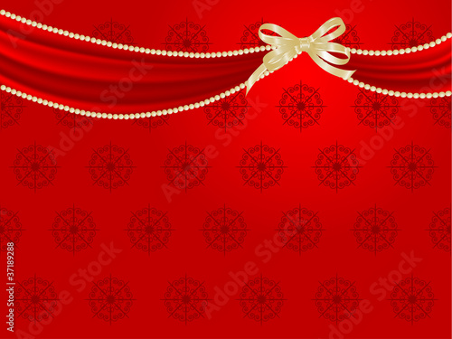Red curtain