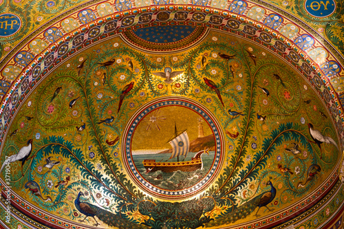 boat mosaics Notre Dame de la Garde Marseille