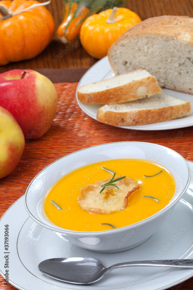 Roasted Apple Pumpkin Soup