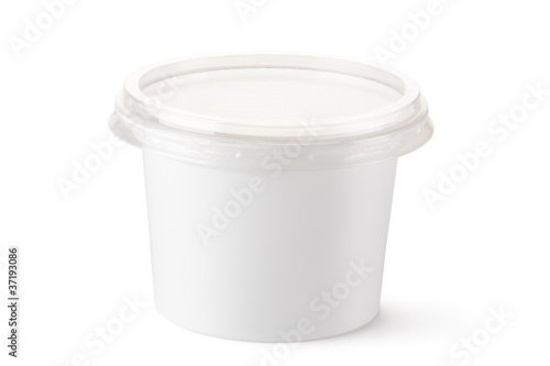 Plastic container for dairy foods