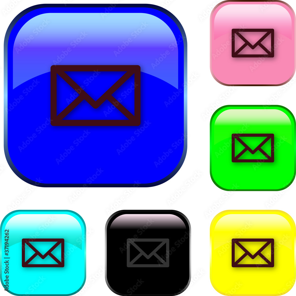 Vector Mail Button Vector Mail Button