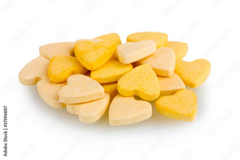 Animal nutritional supplements isolated on white Animal nutritional supplements isolated on white