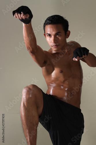 muay thai fighter photo