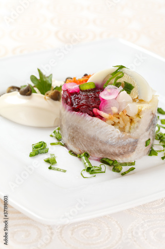 herring with vegetables