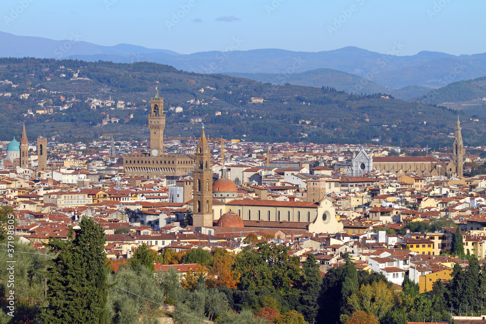 fantastic view of Florence from  Belosguardo hill