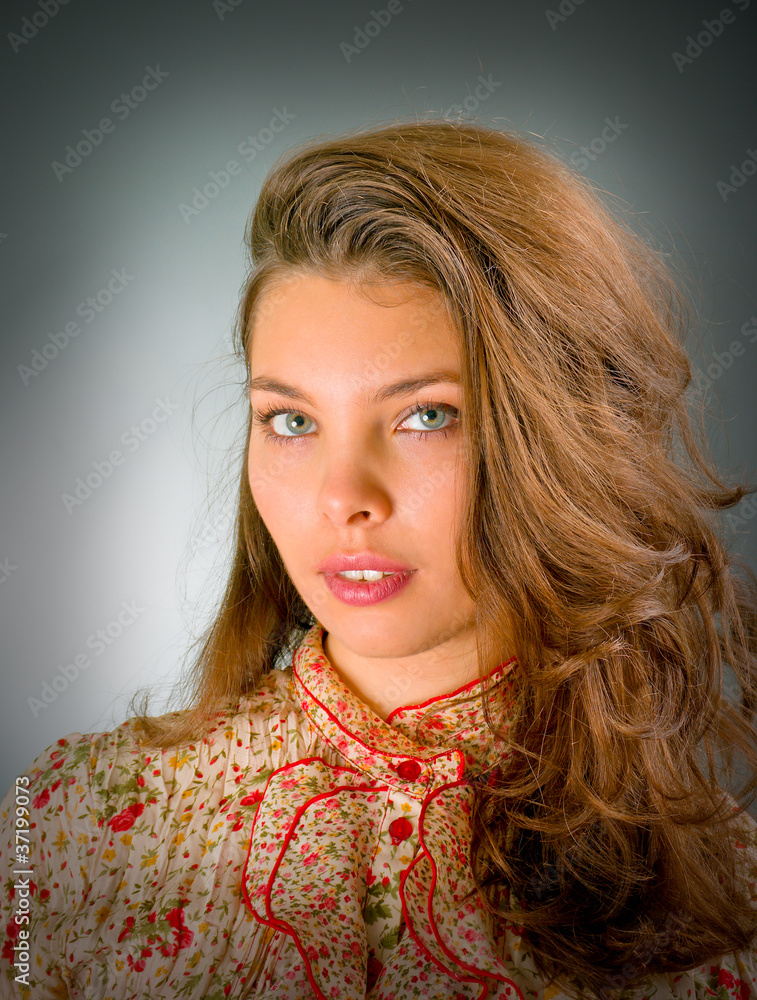 Woman with beauty hairs Woman with beauty hairs