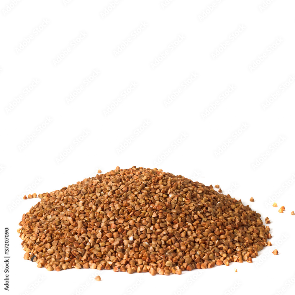 buckwheat bunch isolated on white background buckwheat bunch isolated on white background