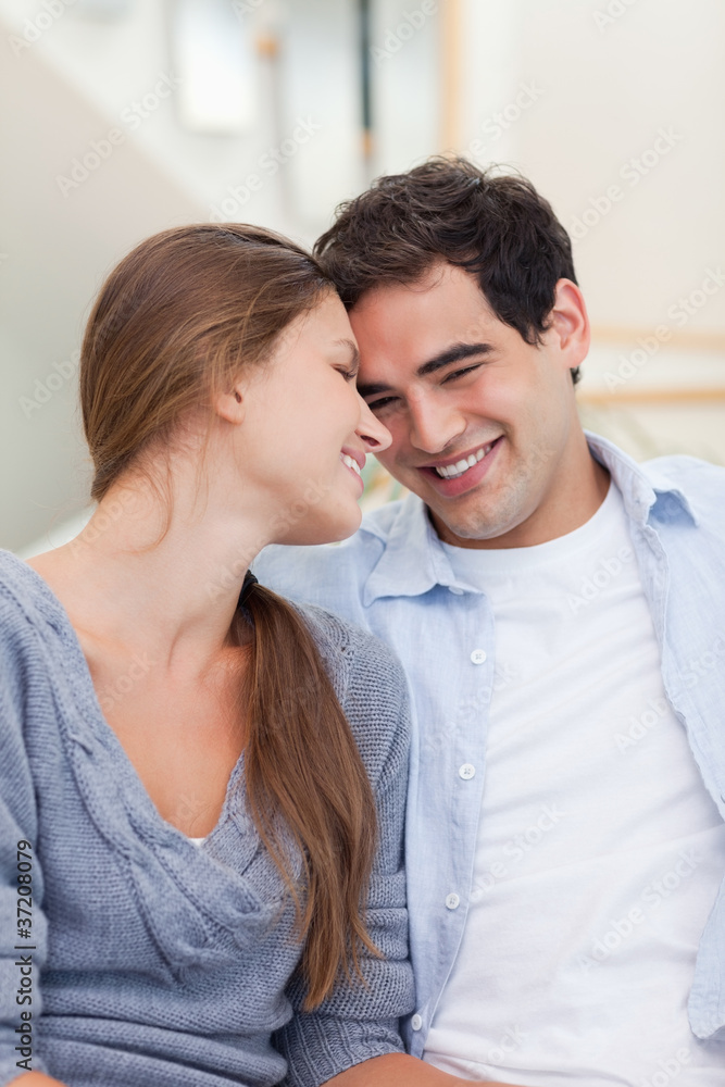 Portrait of a lovely couple looking at each other Portrait of a lovely couple looking at each other