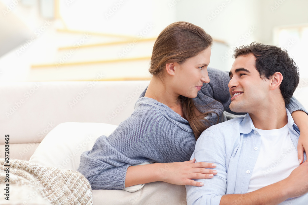 Lovely couple hugging Lovely couple hugging